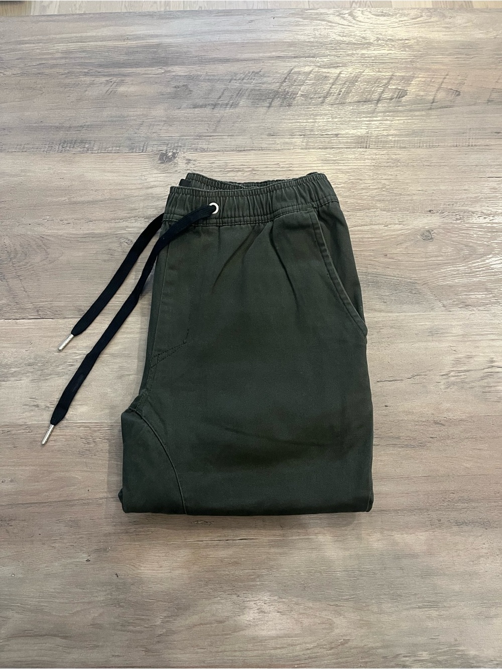 Zanerobe Olive Green Jogger Pants with Black Drawstring